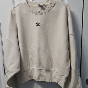 Adidas Sweatshirt Size Medium Color Cream